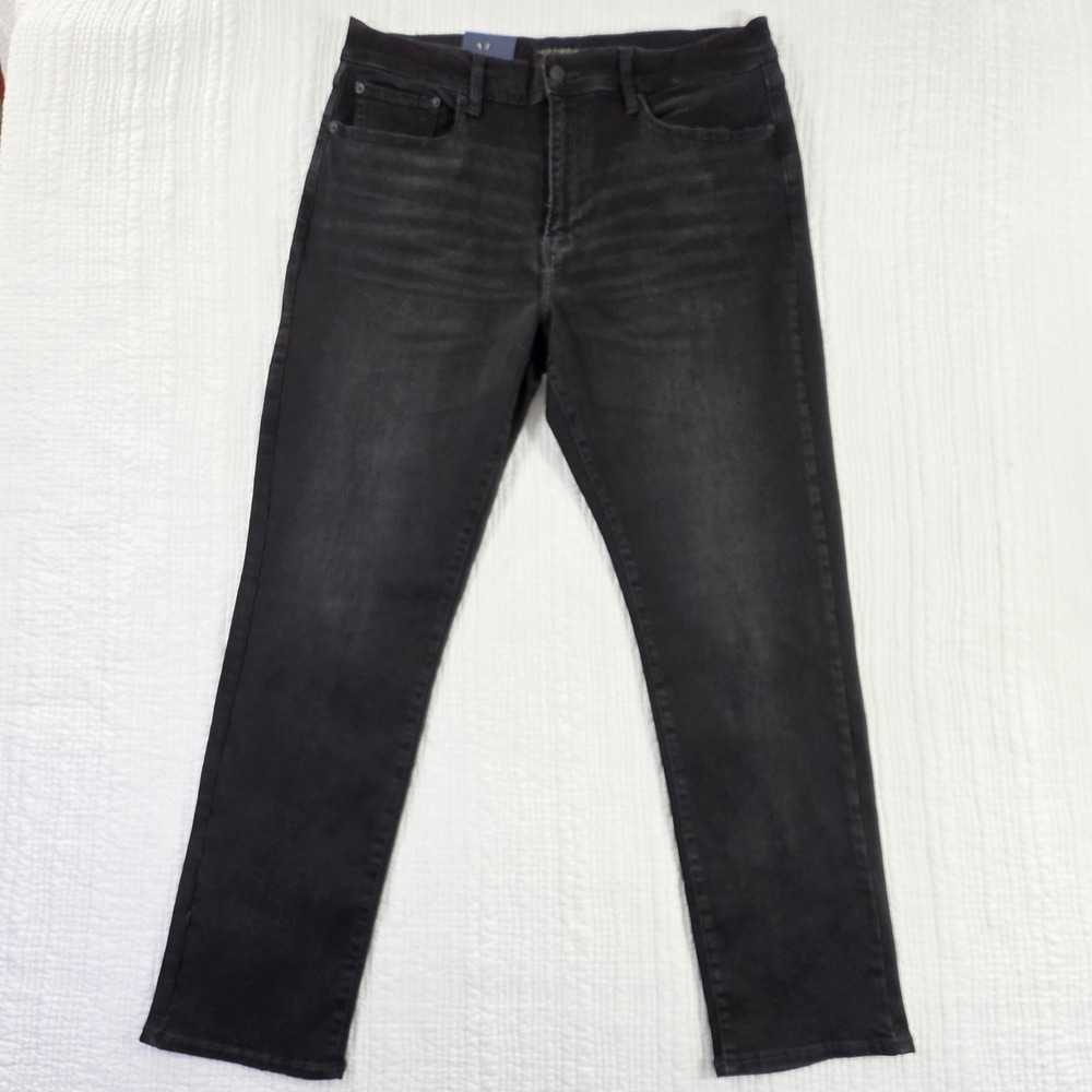 Lucky Brand 410 Athletic Straight Jeans Men 36x30 Black NWT Stretch Gainesville